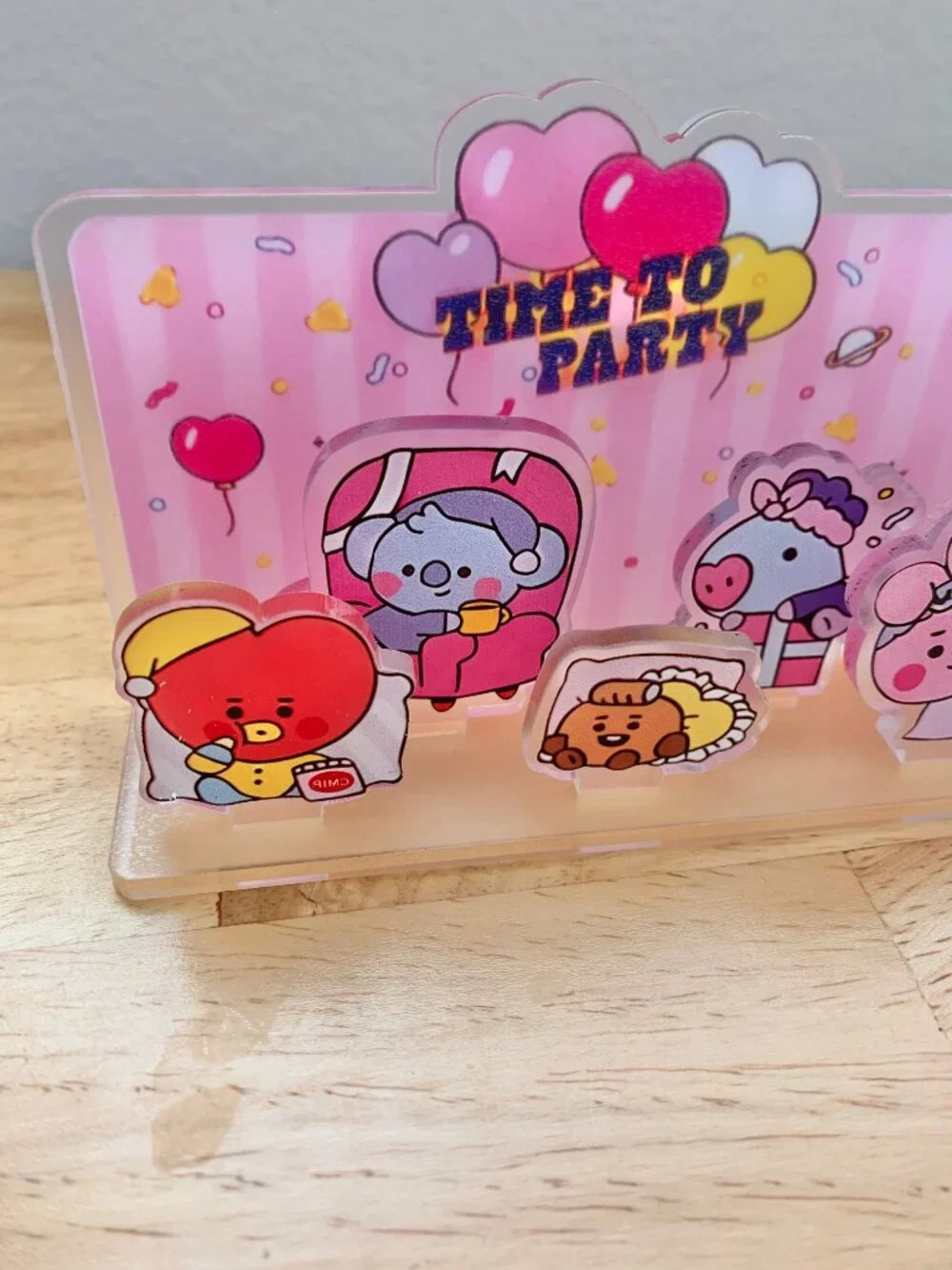 BT21 BTS Baby Line Friends Acrylic Standee Cooky Shooky Tata Mang RJ Chimmy Koya
